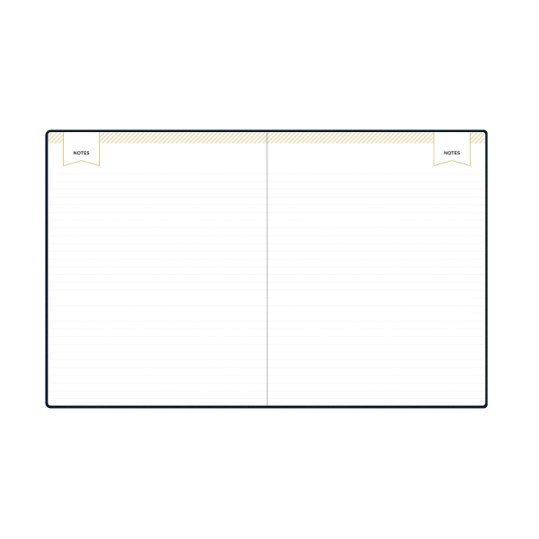 slide 2 of 7, Blue Sky 2026 Blue Sky Day Designer Weekly/Monthly Planner, 8"" x 10"", Navy, January To December, 155618, 1 ct
