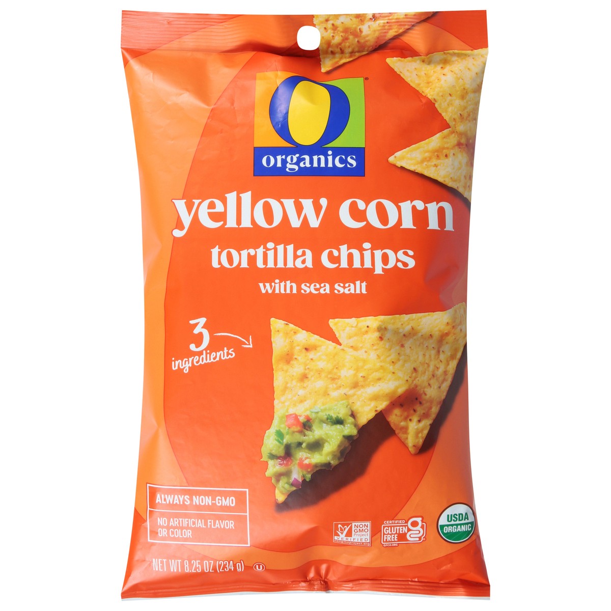 slide 1 of 4, O Organics Yellow Corn Tortilla Chips - 8.25 Oz, 8.25 oz