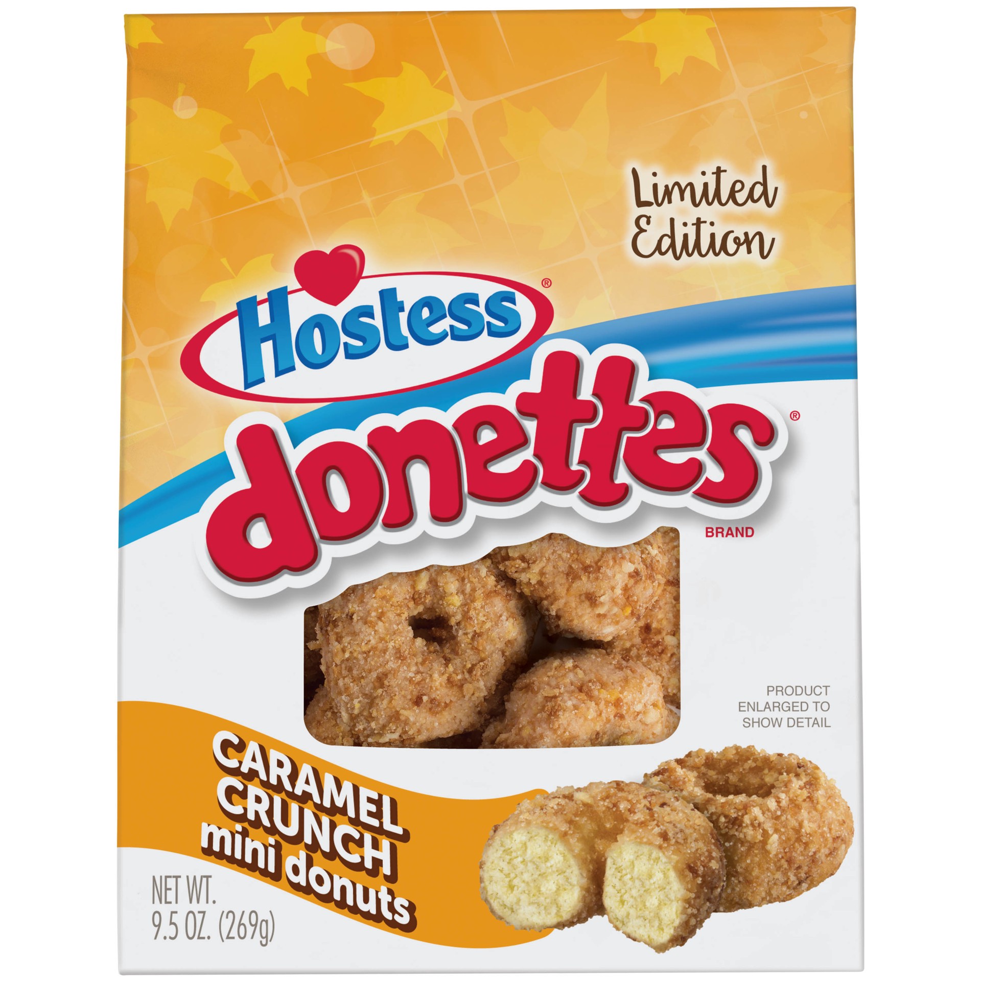 slide 1 of 5, Hostess Caramel Crunch Mini Donettes, 9.5 oz