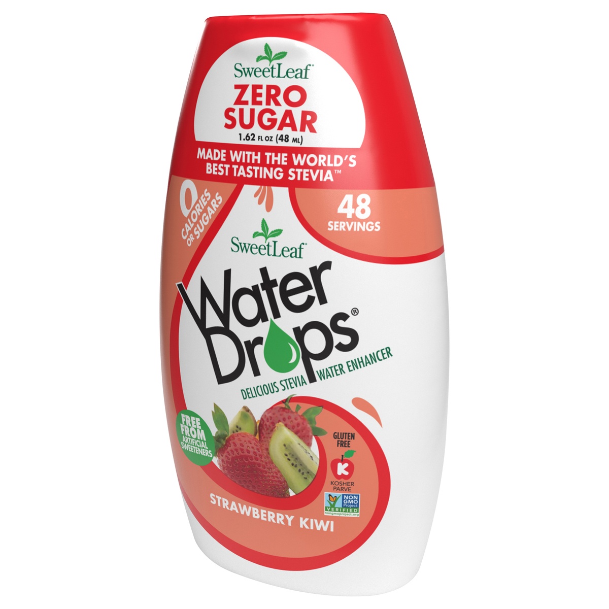 slide 3 of 8, SweetLeaf Strawberry Kiwi Water Drops, 1.62 fl oz