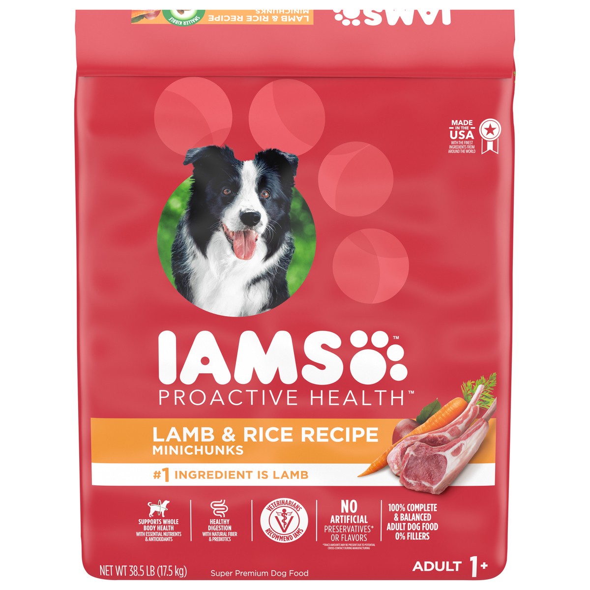slide 14 of 16, Proactive Health Minichunks Adult Dry Dog Food Lamb & Rice Recipe Dog Kibble, 38.5 Lb. Bag, 38.5 lb