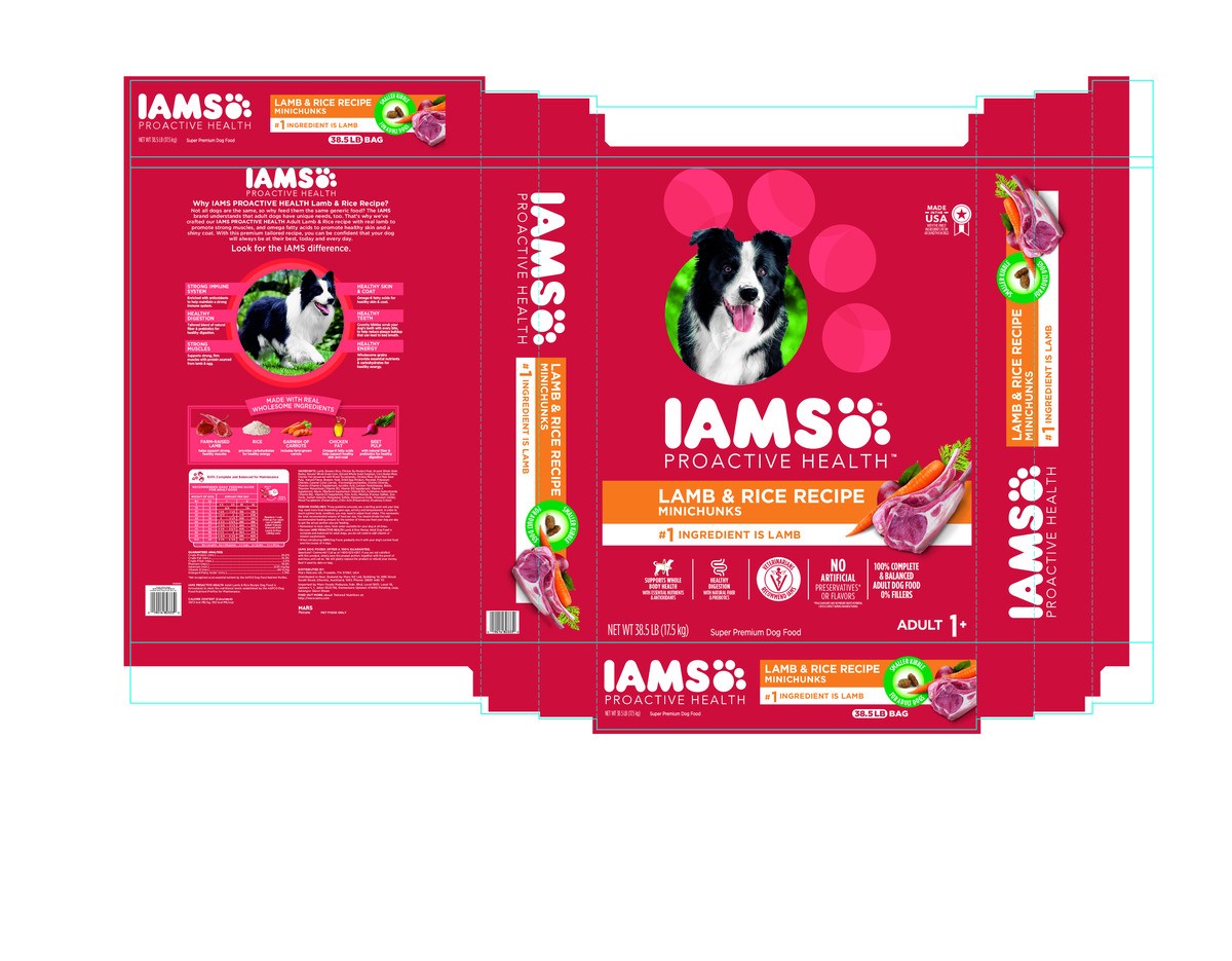 slide 6 of 16, Proactive Health Minichunks Adult Dry Dog Food Lamb & Rice Recipe Dog Kibble, 38.5 Lb. Bag, 38.5 lb