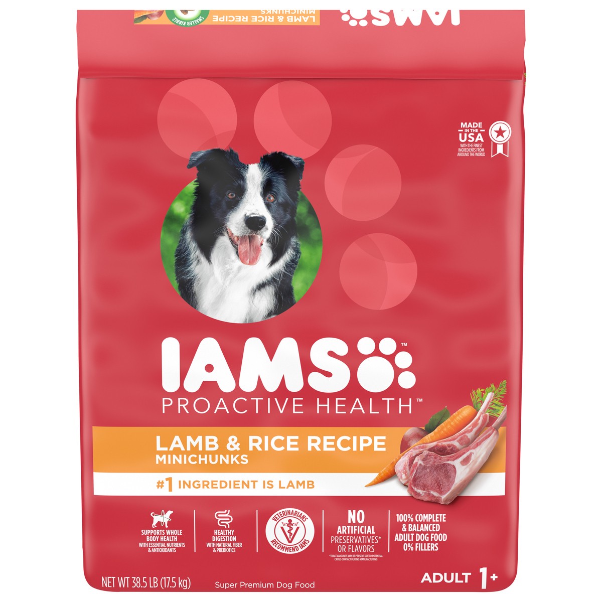 slide 1 of 16, Proactive Health Adult 1+ Minichunks Super Premium Lamb & Rice Recipe Dog Food 38.5 lb, 38.5 lb