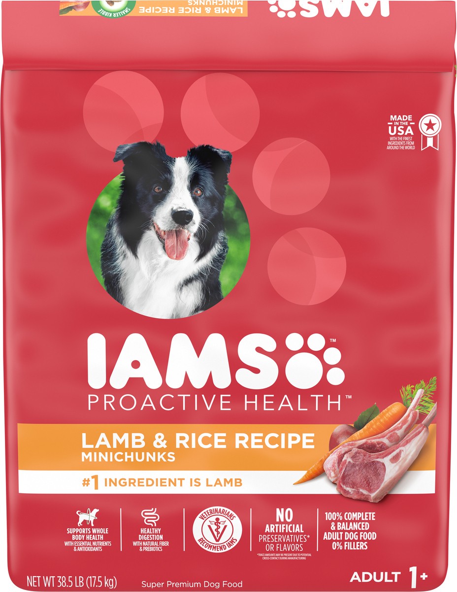 slide 10 of 16, Proactive Health Minichunks Adult Dry Dog Food Lamb & Rice Recipe Dog Kibble, 38.5 Lb. Bag, 38.5 lb