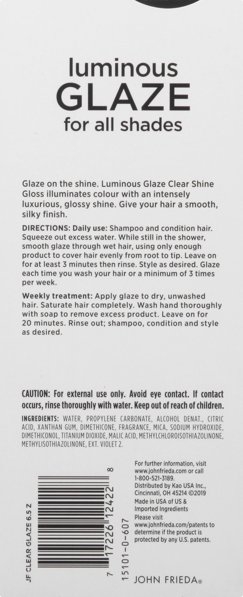 slide 3 of 9, John Frieda Luminous Glaze Clear Shine Gloss 6.5 oz, 6.5 fl oz