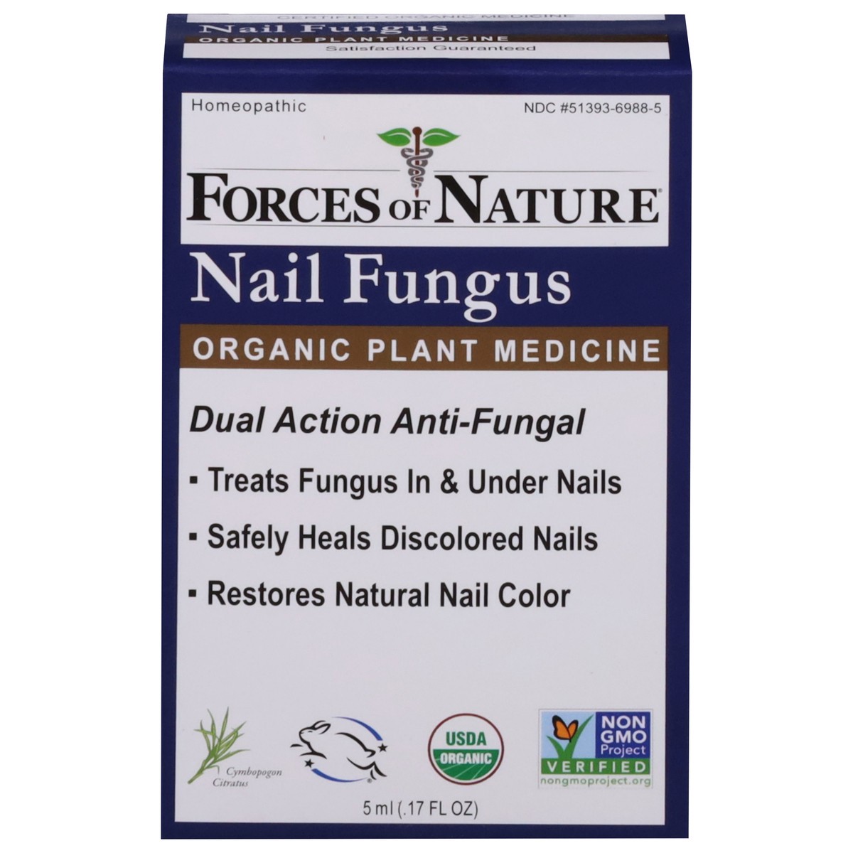 slide 1 of 13, Forces of Nature Organic Plant Medicine Nail Fungus 0.17 fl oz, 5 ml