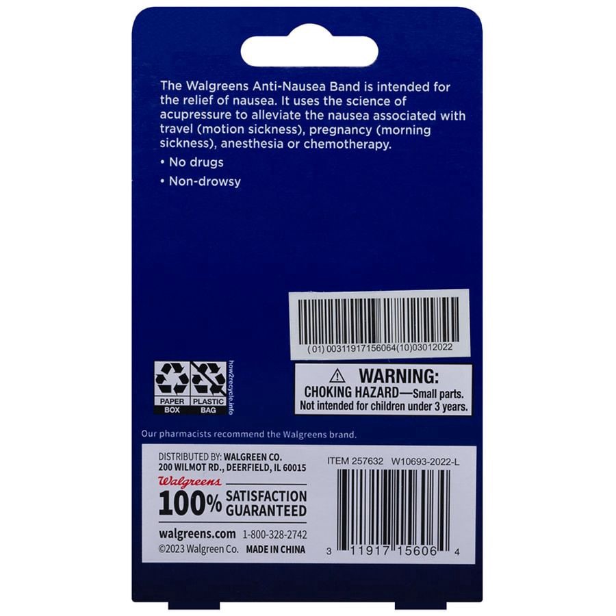 slide 2 of 2, Walgreens Anti-Nausea Band, 1 ct