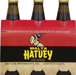 Malta Hatuey Cereal Beverage - 6 ct