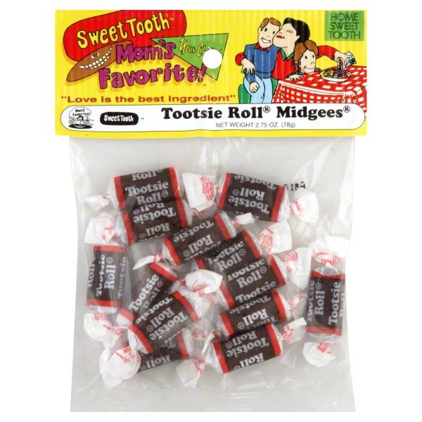 slide 1 of 1, Sweet Tooth Tootsie Roll Midgees, 3 oz