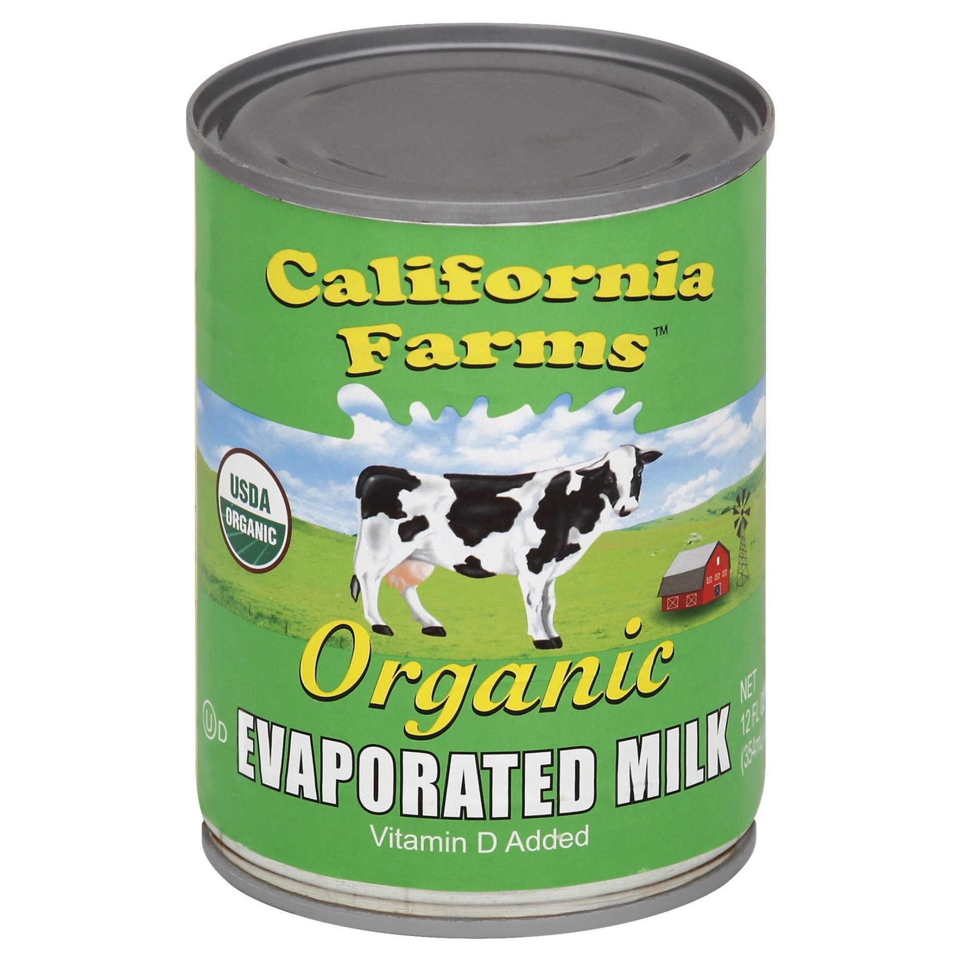 slide 1 of 1, California Farms Vitamin D Added Organic Evaporated Milk, 12 oz