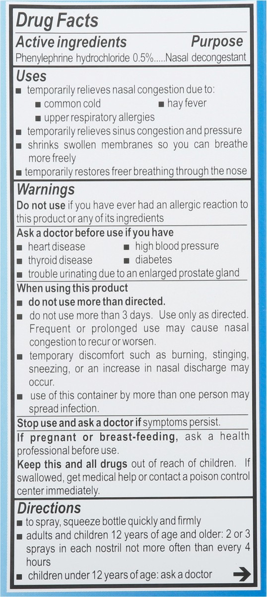 slide 8 of 13, Neo-Synephrine Non-Drowsy Nasal Congestion Relief Cold + Allergy Nasal Spray 0.5 fl oz, 0.5 fl oz