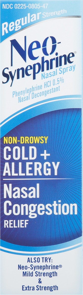 slide 12 of 13, Neo-Synephrine Non-Drowsy Nasal Congestion Relief Cold + Allergy Nasal Spray 0.5 fl oz, 0.5 fl oz