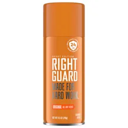 Right Guard Sport Original Deodorant Aerosol Spray for Men, 8.5 oz