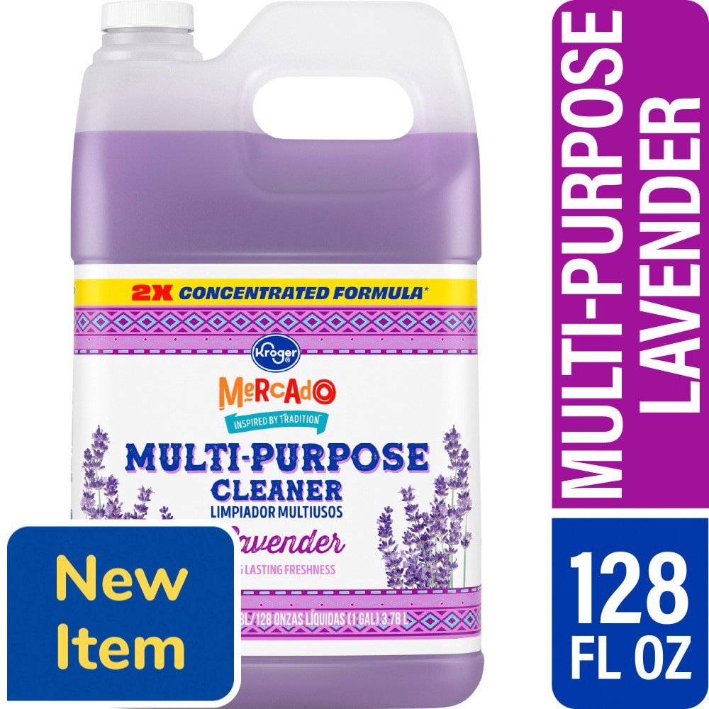 slide 1 of 1, Kroger® Mercado Lavender Multi-Purpose Cleaner, 128 fl oz