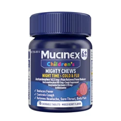 Mucinex Children's Nighttime Cold Chew, 16 Ct