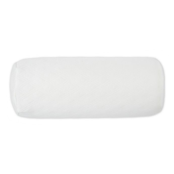 slide 1 of 2, Therapedic Memory Foam Neck Roll Pillow - White, 1 ct