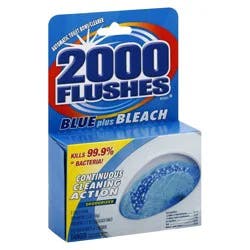 2000 Flushes Blue Cube W/Bleach
