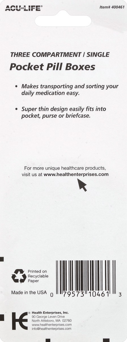 slide 2 of 7, Acu-Life Pill Boxes - 2 ea, 1 ct