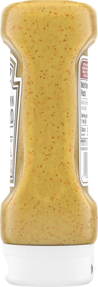 slide 3 of 9, Heinz 100% Natural Spicy Brown Mustard, 14 oz Bottle, 14 oz