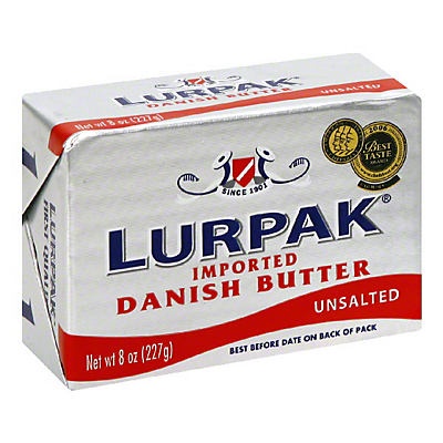 slide 1 of 1, Lurpak Unsalted Danish Butter, 8 oz