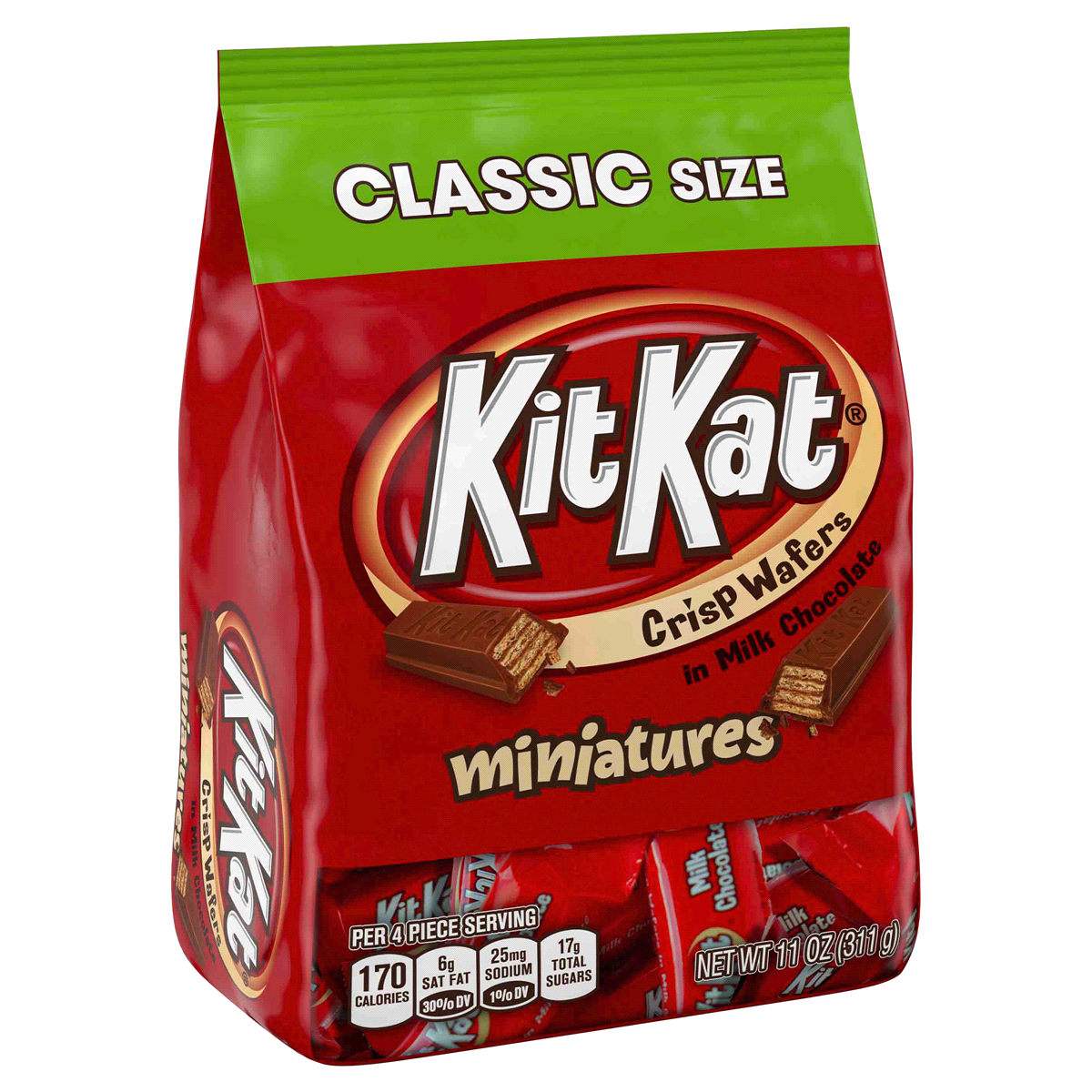 slide 4 of 7, KIT KAT Miniatures Classic Bag, 11 oz