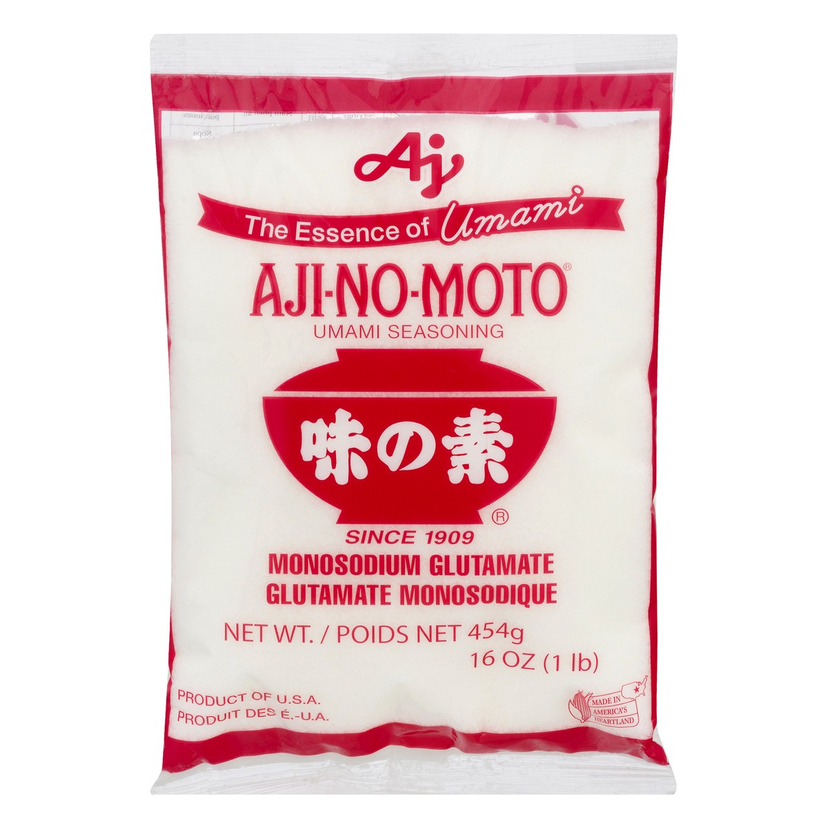 slide 1 of 9, Aji-No-Moto Ajinomoto M.S.G.(Bag), 454 gram
