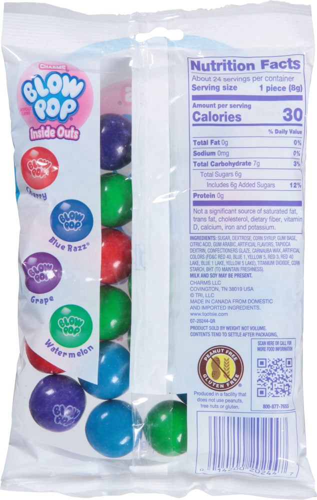 slide 2 of 2, CHARMS BLOW POP Inside Out Blow Pop, 1 ct