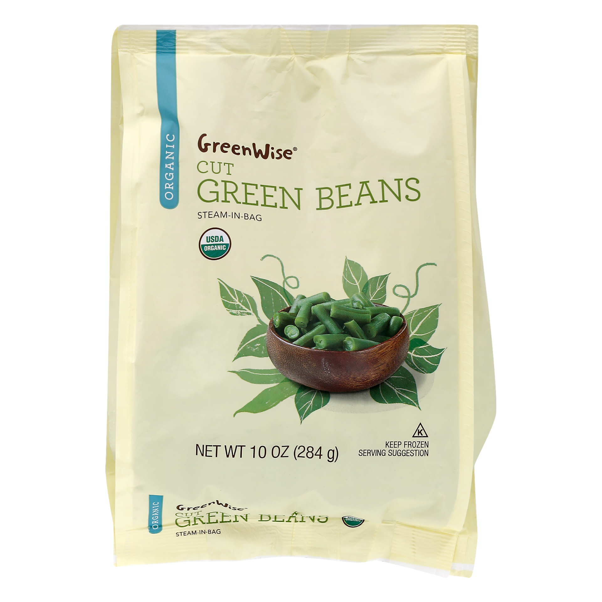 slide 1 of 1, GreenWise Cut Organic Green Beans, 10 oz