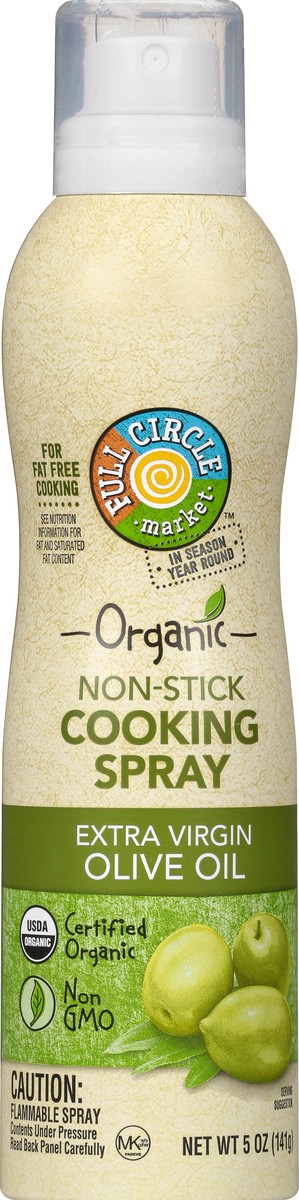 slide 9 of 10, Full Circle Market Organic Non-Stick Extra Virgin Olive Oil Cooking Spray 5 oz, 5 oz