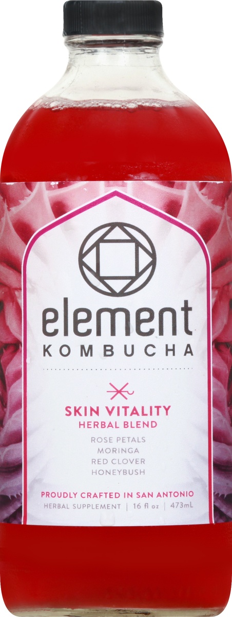 slide 7 of 7, Element Kombucha Skin Vitality, 16 oz