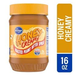 Kroger Honey Creamy Roasted Peanut Spread Gluten Free