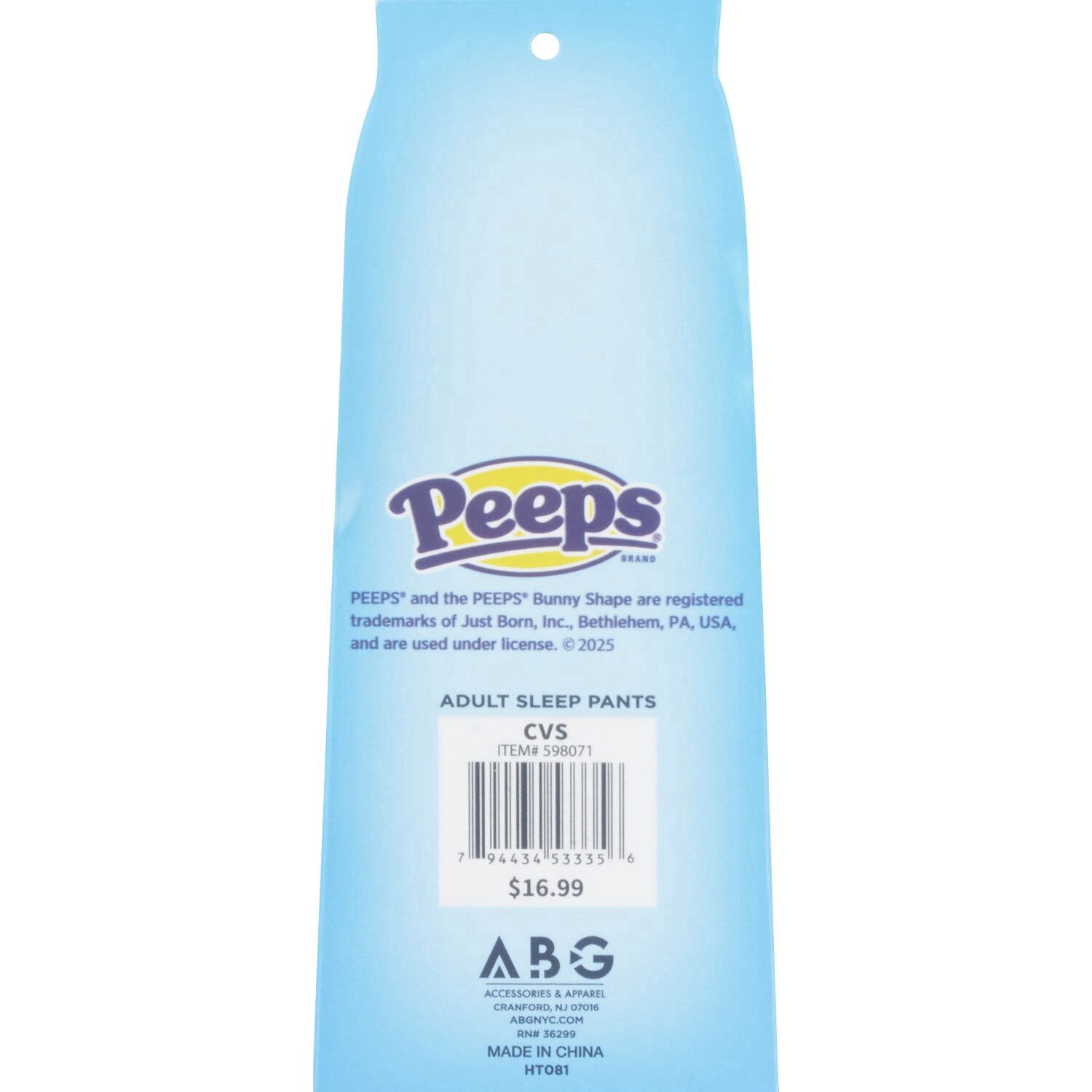 slide 2 of 3, Peeps Bunny Print Lounge Pants, Adult S/m, 1 ct