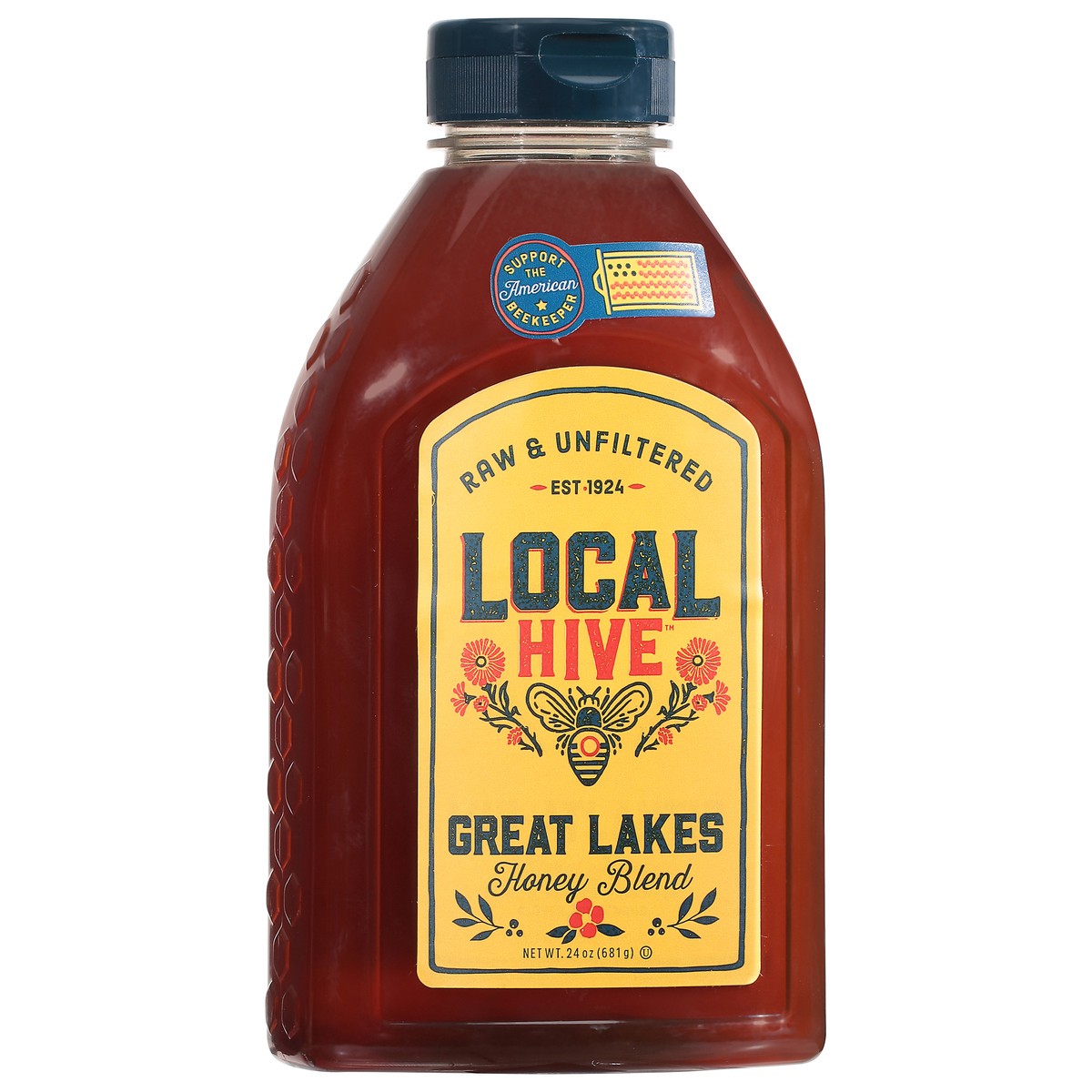 slide 2 of 9, Local Hive Great Lakes Raw & Unfiltered Honey Blend 24 oz, 24 oz