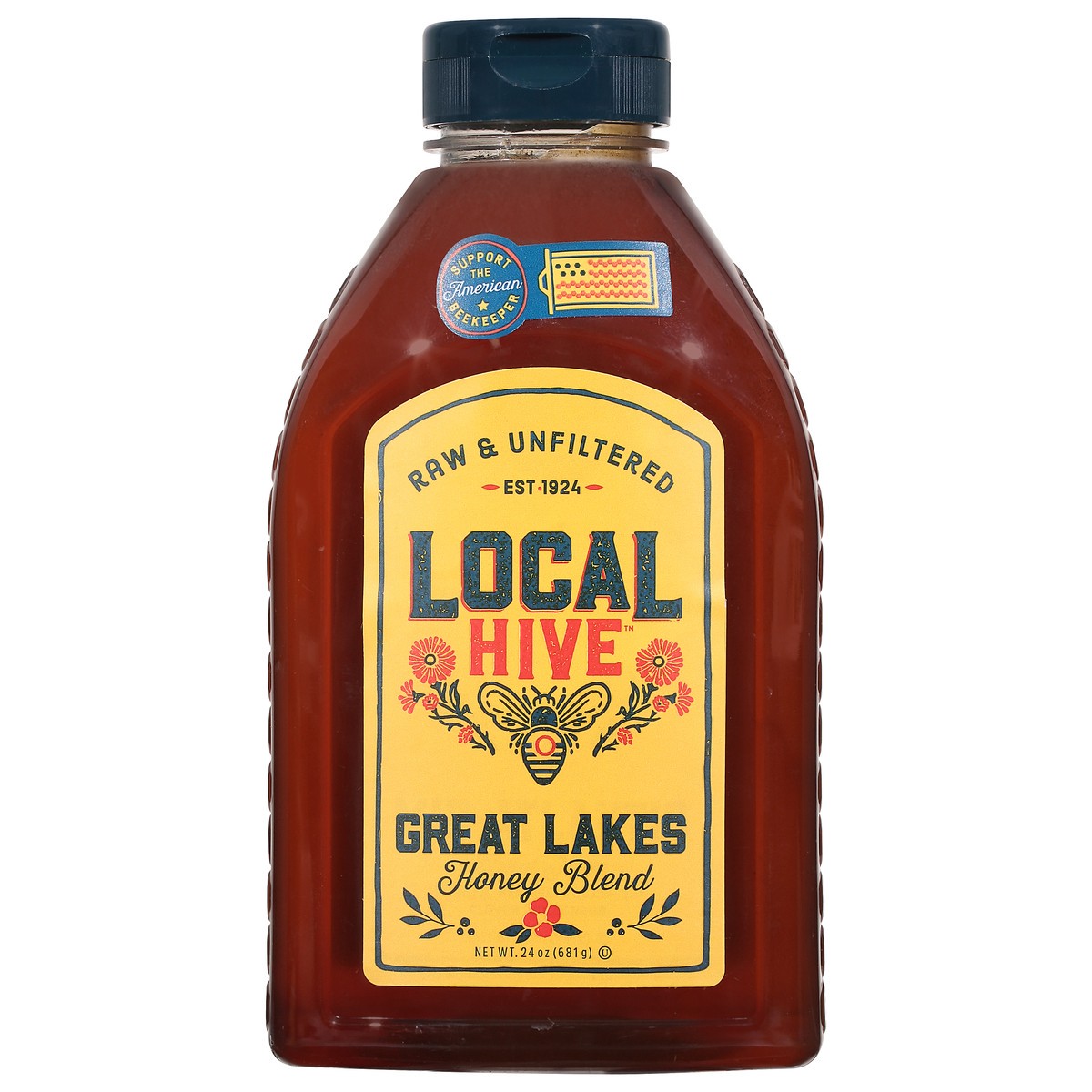 slide 1 of 9, Local Hive Great Lakes Raw & Unfiltered Honey Blend 24 oz, 24 oz