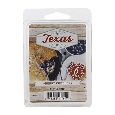 slide 1 of 1, ScentSationals Texas Edition Berry Cobbler Scented WaxCubes, 6 ct