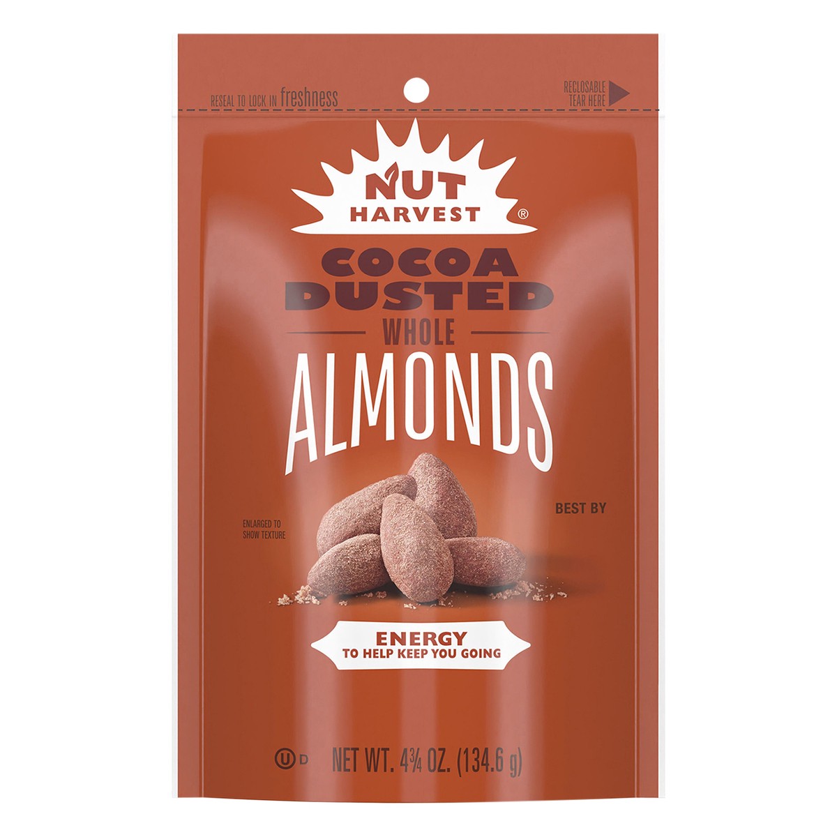 slide 4 of 7, Nut Harvest Cocoa Dusted Almonds 4 3/4 Oz, 4.75 oz