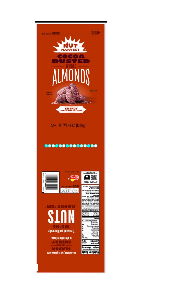 slide 3 of 7, Nut Harvest Cocoa Dusted Almonds 4 3/4 Oz, 4.75 oz