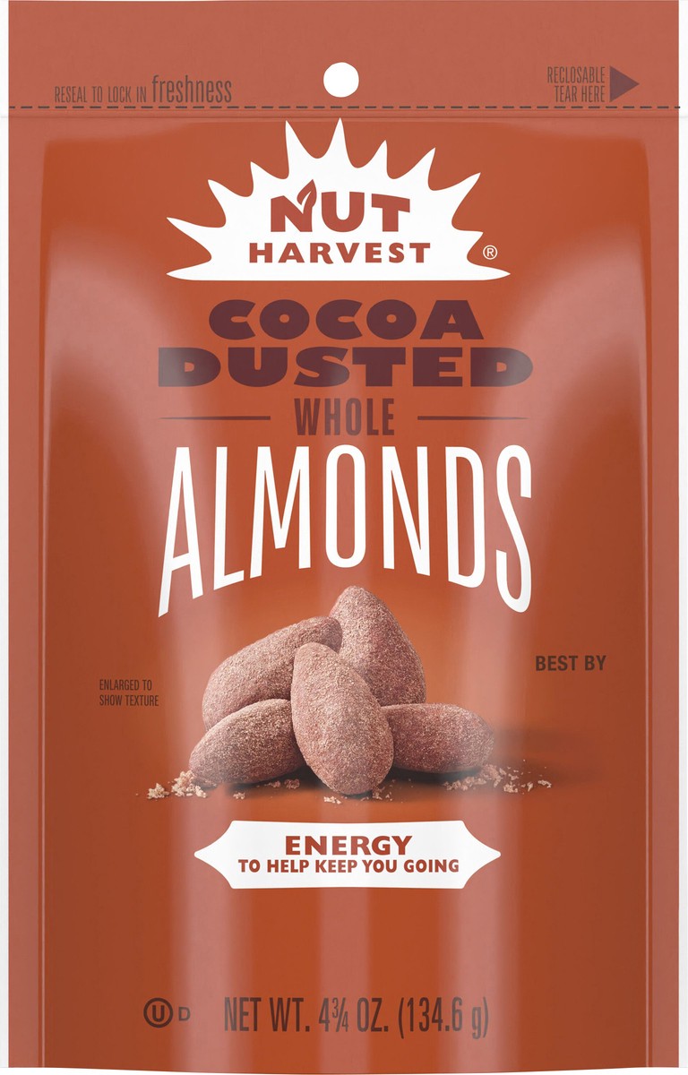 slide 5 of 7, Nut Harvest Cocoa Dusted Almonds 4 3/4 Oz, 4.75 oz