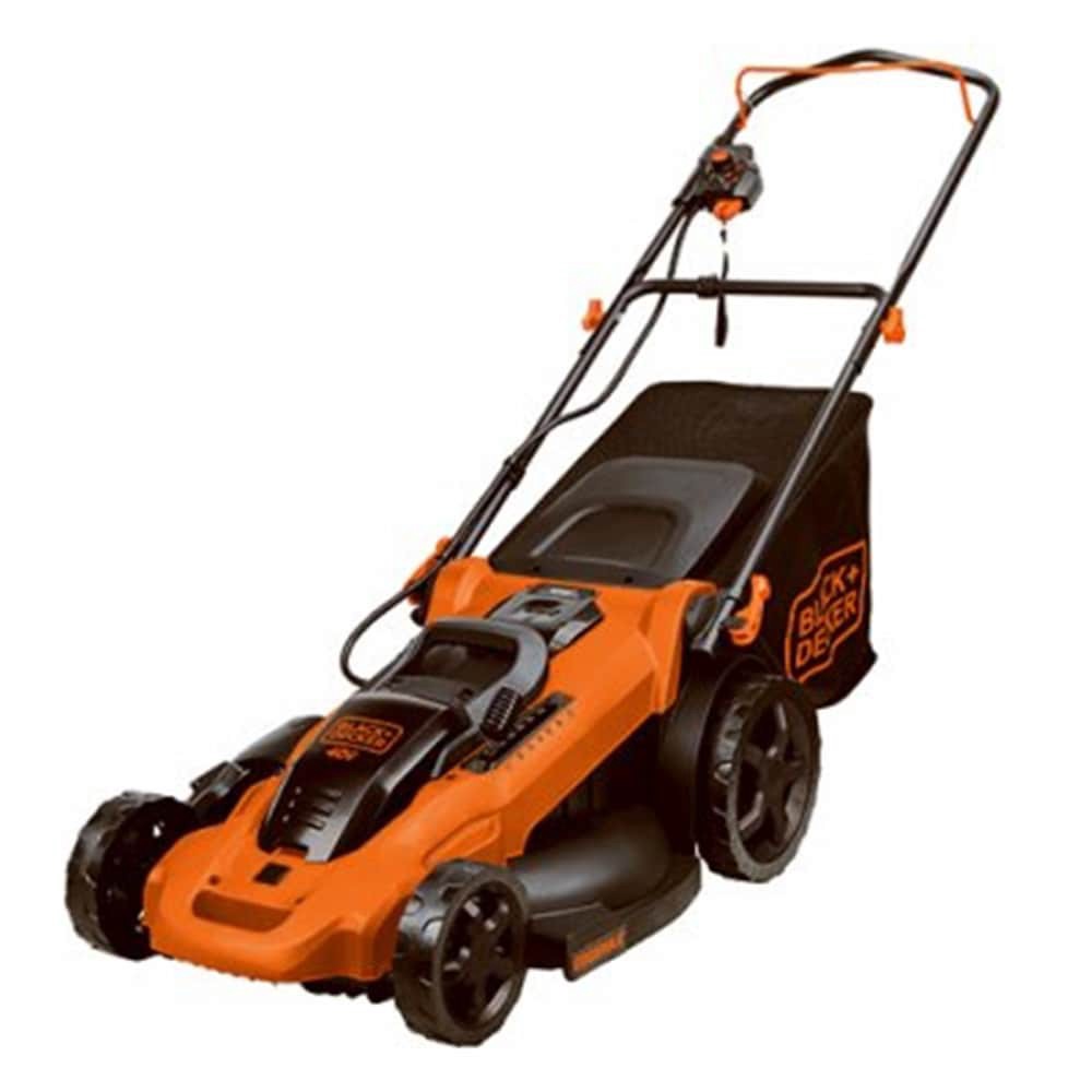 slide 1 of 1, BLACK+DECKER Black & Decker 233050 12A 17 In. Corded Lawn Mower With 6 Setting Height Adjustment, 1 ct