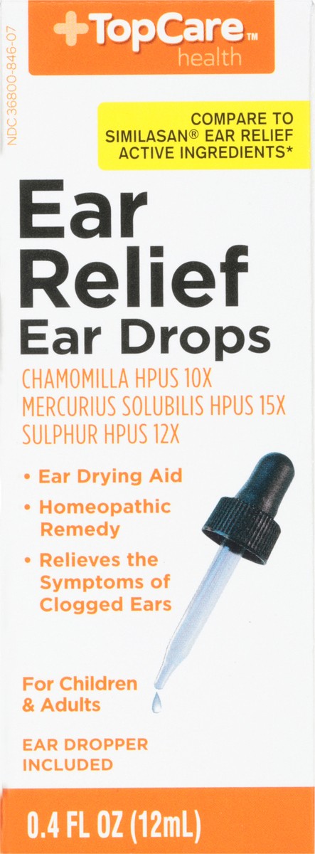 slide 6 of 9, Topcare Ear Drops, Ear Relief 0.4 Fl Oz, 0.4 fl oz