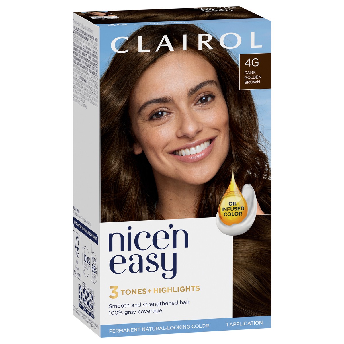 slide 3 of 11, Nice'n Easy Clairol Nice 'N Easy 4G Dark Golden Brown, 1 ct