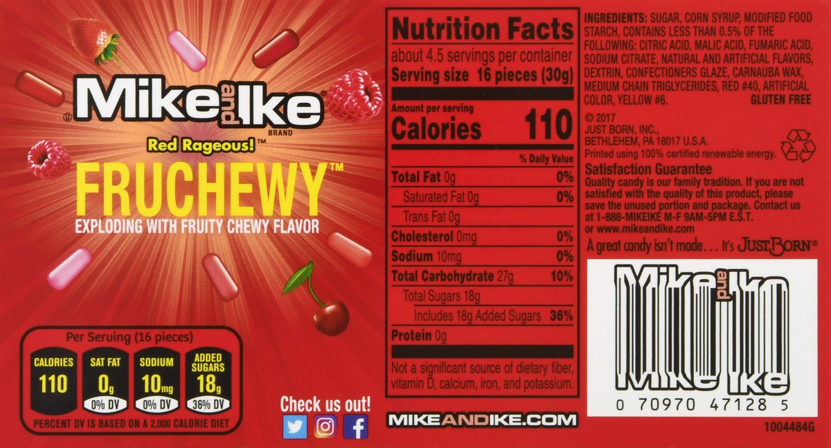 slide 10 of 10, MIKE AND IKE Original Fruits Chewy Candy, 5 oz