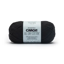 Caron All Day Cotton, Black