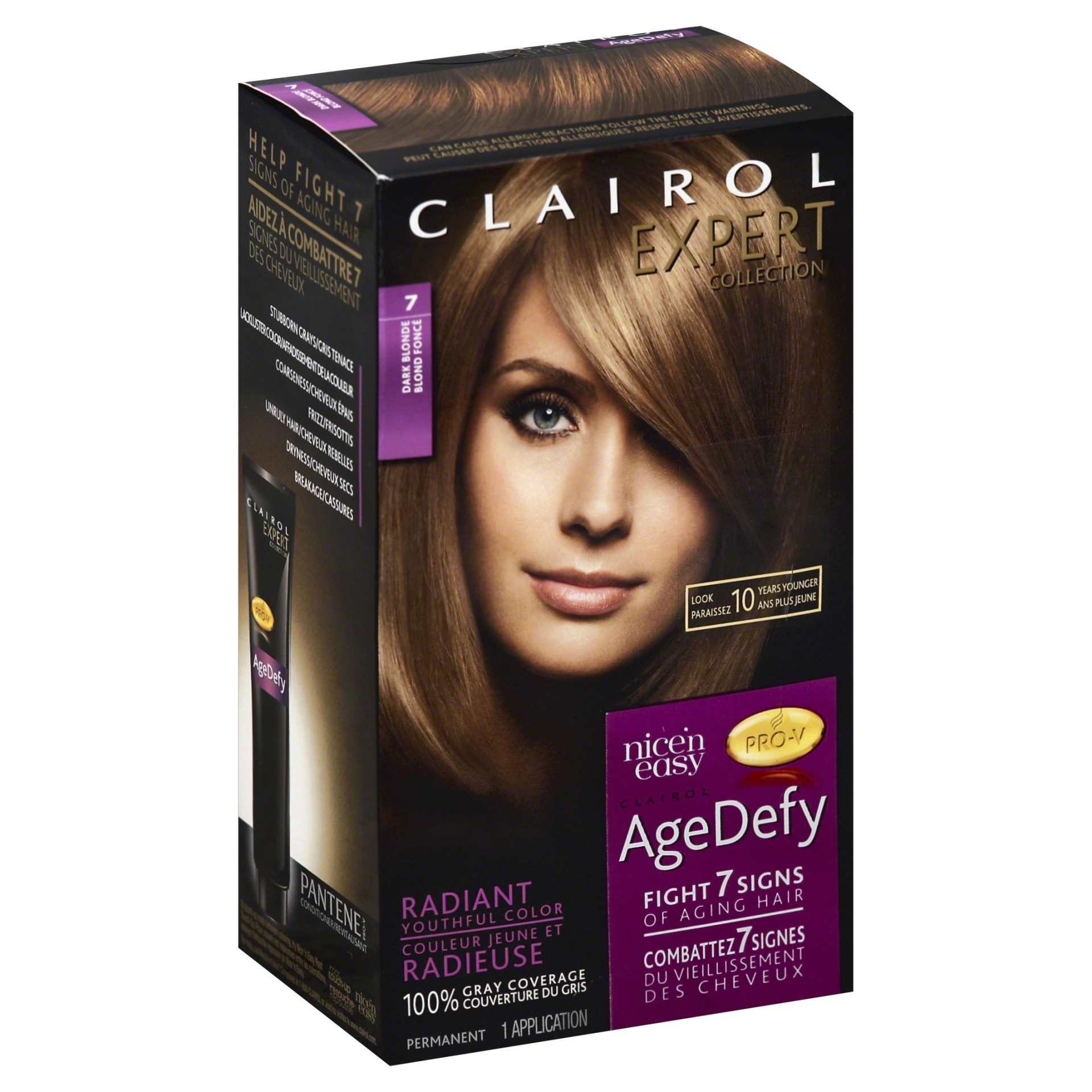 slide 1 of 3, Clairol Age Defy 7 Dark Blonde Luminous Color, 1 kit