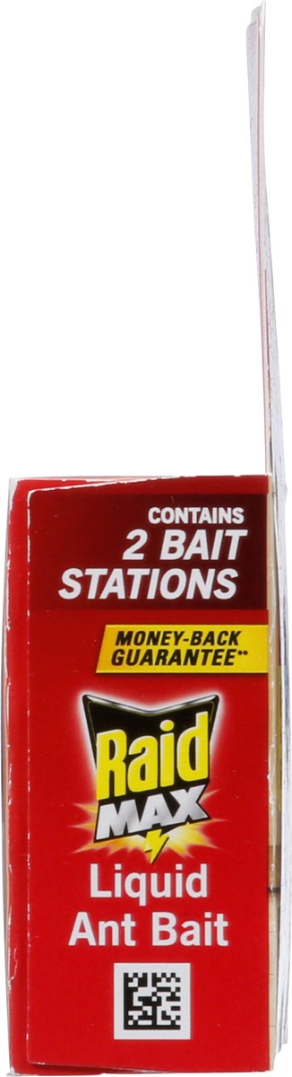 slide 4 of 9, Raid Max Liquid Ant Bait, Outdoor and Indoor Ant Poison Bait Stations for Home, 2 Count. .25 fl. oz. Each Bait Station, 2 ct