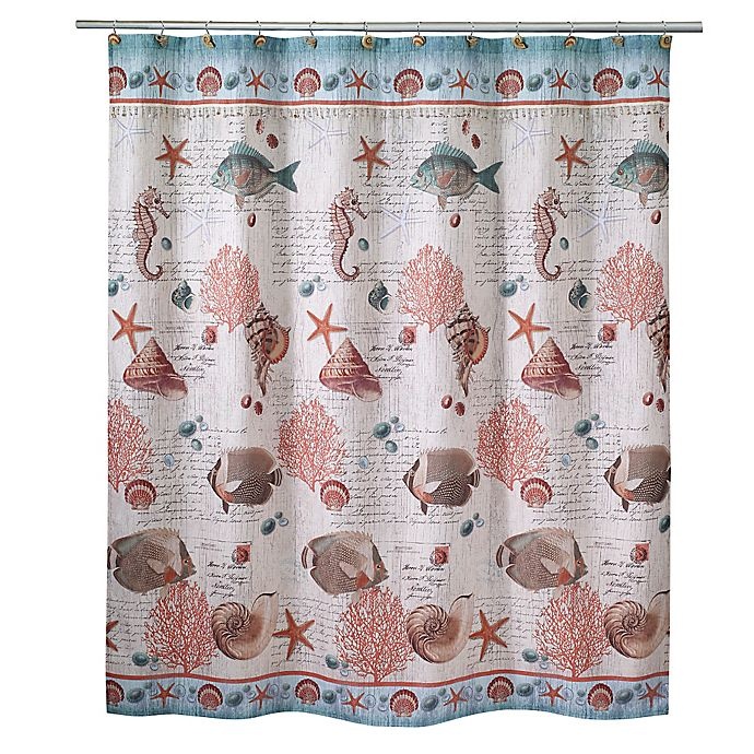 slide 1 of 2, Avanti Seaside Vintage Shower Curtain, 1 ct