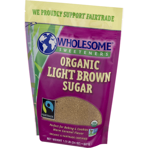 slide 4 of 17, Wholesome Organic Light Brown Sugar, 24 oz