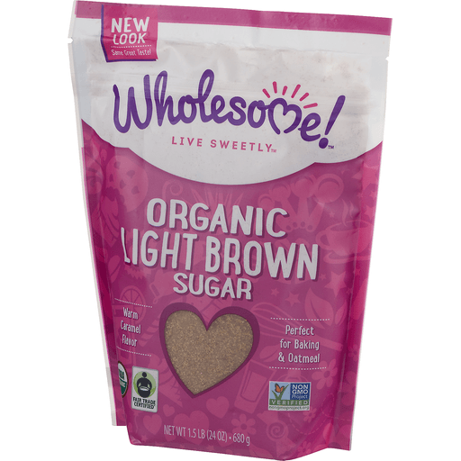 slide 5 of 17, Wholesome Organic Light Brown Sugar, 24 oz
