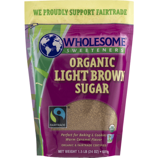 slide 6 of 17, Wholesome Organic Light Brown Sugar, 24 oz