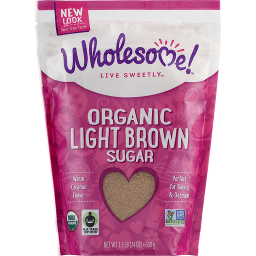slide 8 of 17, Wholesome Organic Light Brown Sugar, 24 oz